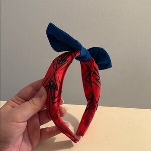 Spider-Man Homemade Hairband with Bow